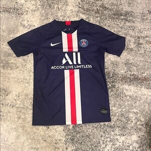 Paris Saint Germain Soccer Jersey Boys Large Blue 19/20 Home Jersey Nike